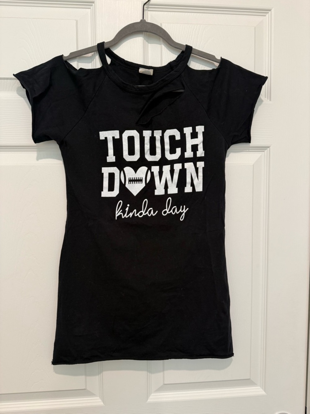 Touchdown Kinda Day Black Women’s Football Tee